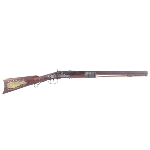 Mid-19th C. Leman Attrib. Rifle w/ Stage Stamp