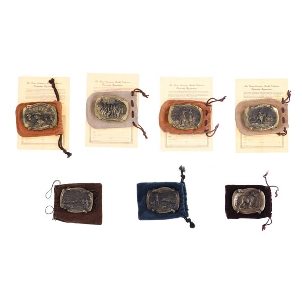 Bob Scriver (1914-1999) Lewis & Clark Buckles (7)