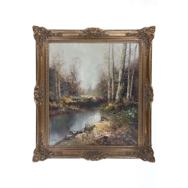 Gustav Turk (1923-78) Original Oil On Canvas 1950s