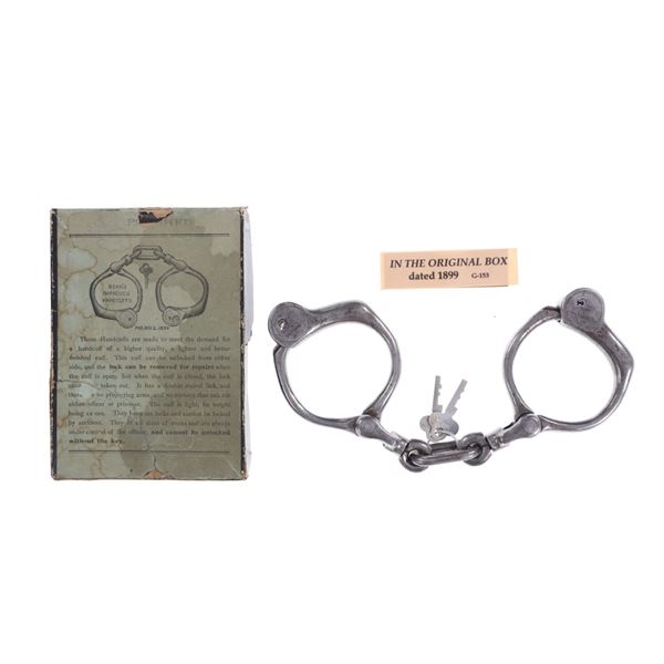 Tombstone Bean Cobb 1899 Handcuffs Original Box