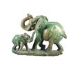 Image 6 : Verdite Mother & Baby Elephant 20th C. Hand Carved