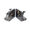 Image 12 : Bronze Hunting Pointer Marble Bookends c. 20th C