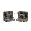 Image 1 : Bronze Hunting Pointer Marble Bookends c. 20th C