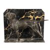 Image 5 : Bronze Hunting Pointer Marble Bookends c. 20th C
