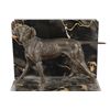 Image 9 : Bronze Hunting Pointer Marble Bookends c. 20th C