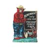 Image 1 : Smokey The Bear Embossed Polychrome Sign