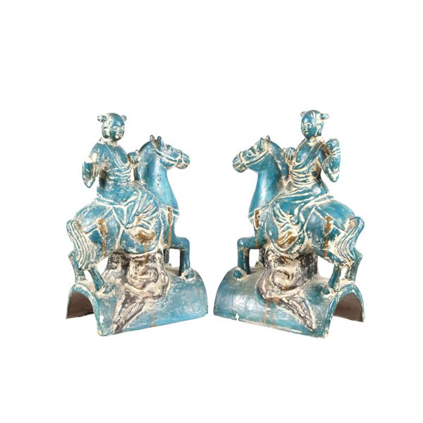 Tang Dynasty Inspired Cavalry Sculpture Pair