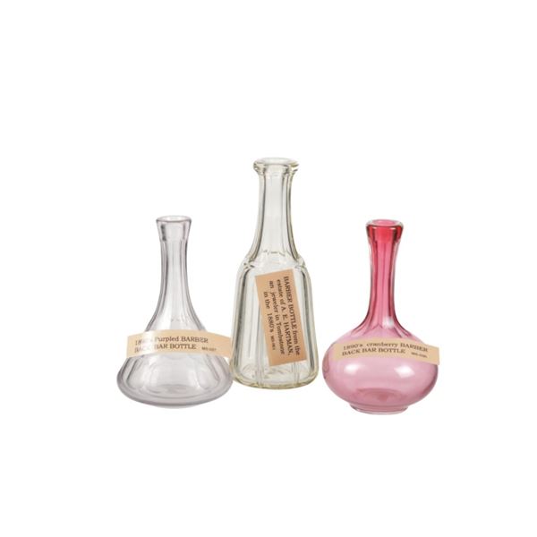 Tombstone, A.T. Barber Back Bar Bottles 1890s (3)