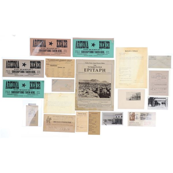 Tombstone Epitaph, Kicker & Prospector Ephemera