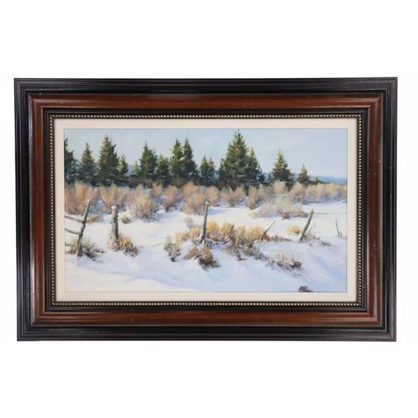 Robert Krieg (1948-2012) Framed Acrylic on Board