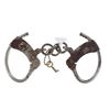 Image 3 : 19th C Tombstone A.T LEO Stainless Steel Handcuffs