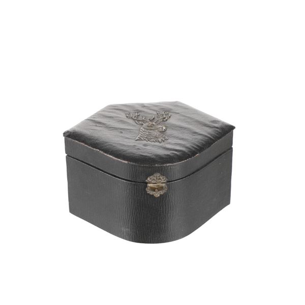 Victorian Era Black Forest Leather Collar Case