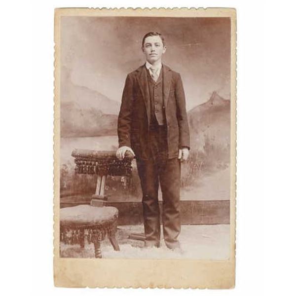 RARE O.S. Goff Photo of a Young D.F. Barry C. 1870