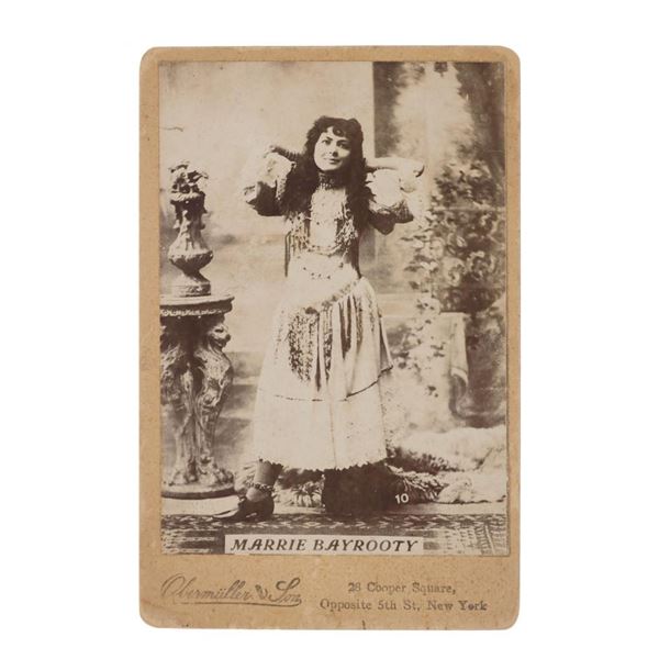 RARE Miss Bayrooty Circus Perfomer Cabinet Card