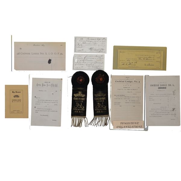 Tombstone Cochise Lodge No. 5 Masonic 1880-90s