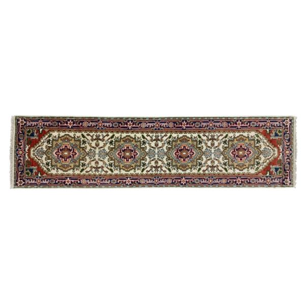 Antique Persian Serapi Hand-knotted Wool Runner