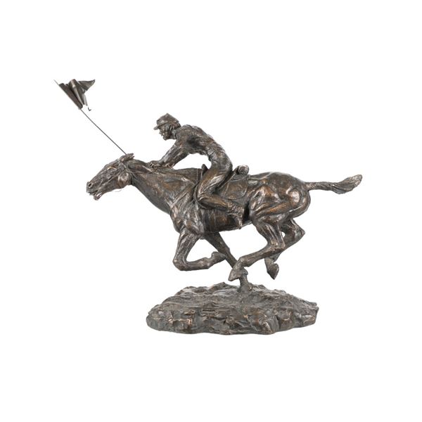 U.S. Cavalryman Guide-On Battle Charge Sculpture