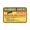 Image 1 : Mountain Lion Warning Sign from Canada