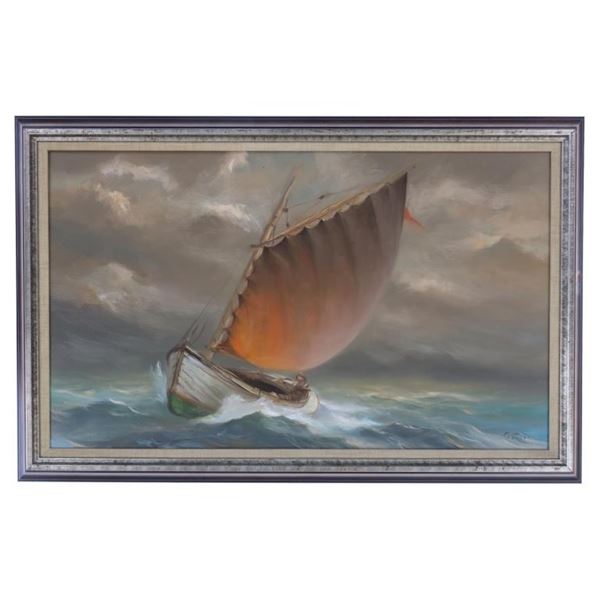 Russell Frost (Washington, 1927-1996) Boating Oil