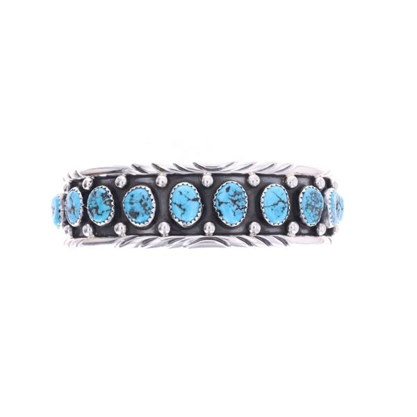 Navajo Rose Castillo Sterling & Turquoise Bracelet
