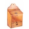 Image 5 : Early American Maple Hanging Salt Box 18th-19th C