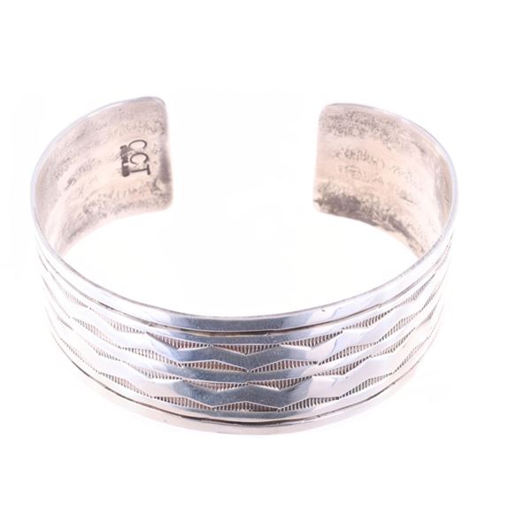 Navajo Chaz Tsosie Sterling Silver Bracelet