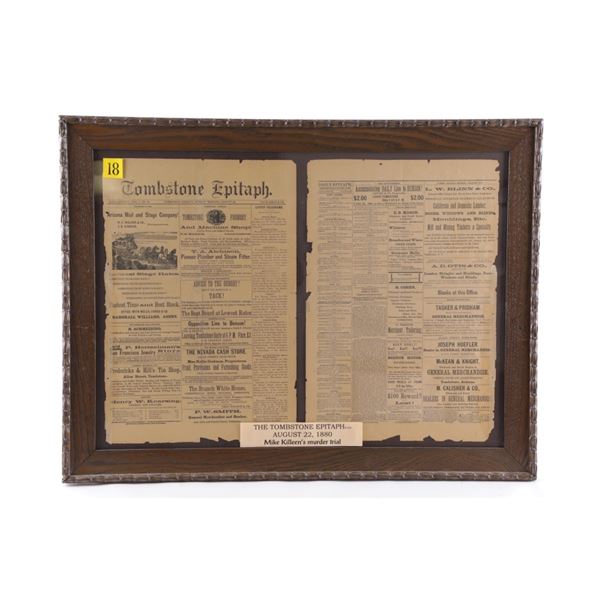 Mike Killeen Killing by Frank Leslie Tombstone