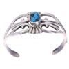 Image 1 : Navajo Arthur J. Williams Sterling Turquoise Cuff