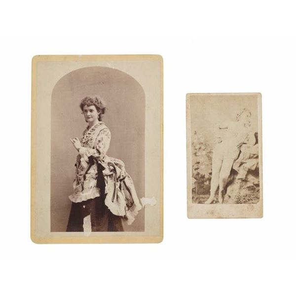 Prostitute Cabinet Card & CDV Photographs 19th C.