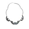 Image 2 : Mexican Alpaca Silver & Abalone Segmented Necklace