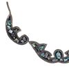 Image 7 : Mexican Alpaca Silver & Abalone Segmented Necklace