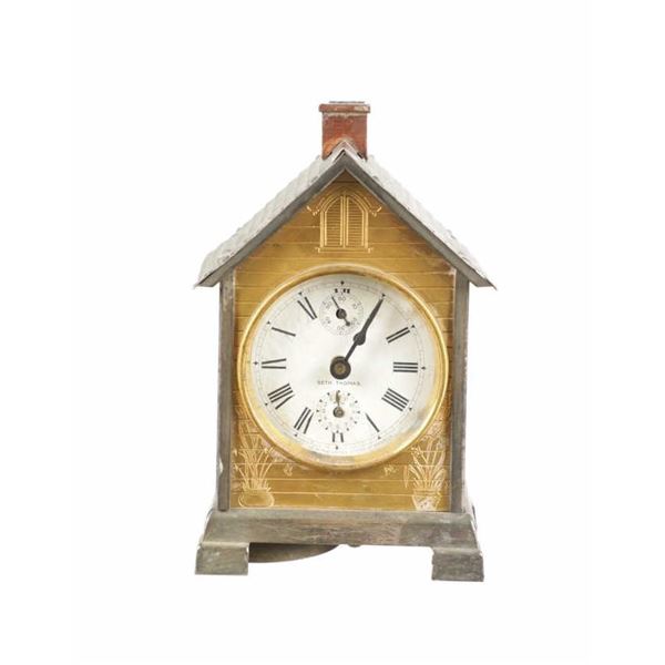 Antique Seth Thomas "Lodge" Form Novelty Clock