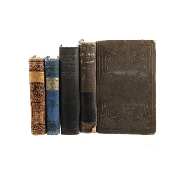 19th C. Arctic Expedition Literary Book Collection