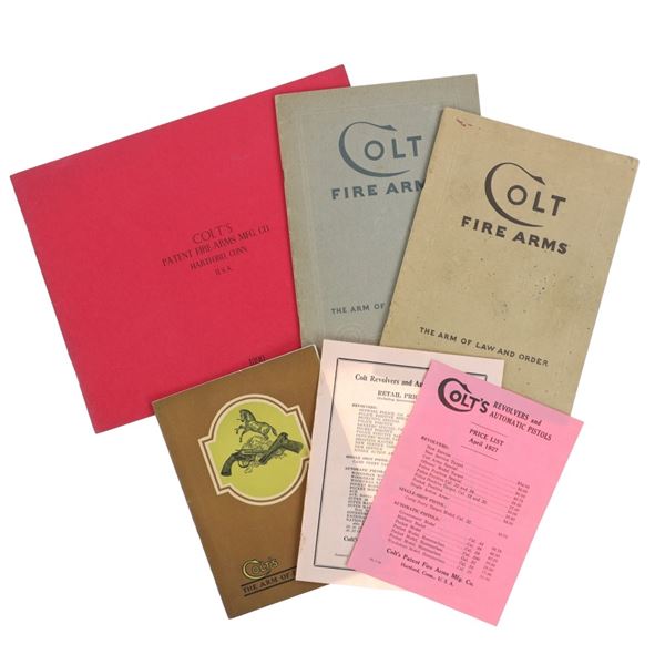 Colt Fire-Arms MFG. Co. Gun Catalogs 1890-1940s