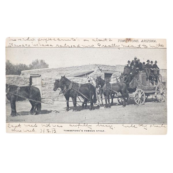 Antique Tombstone Arizona Territory Postcard, 1904
