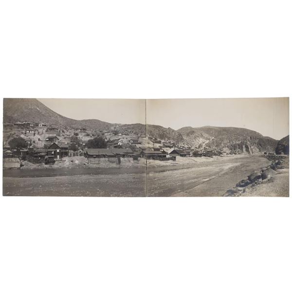 Panoramic Photo Of Clifton, Arizona 1890-1900s