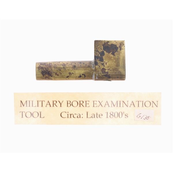 RARE Military Rifle Bore Examination Tool c19th C