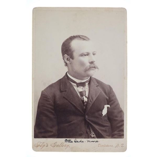 C.S. Fly Photo Of Otto Davis Tombstone, A.T. 1880s