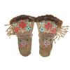 Image 1 : Northern Cree Moosehide Beaded Gauntlet Mittens