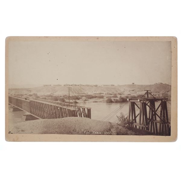 Ca. 1885 C.S. Fly Fort Yuma Boudoir Card Photo