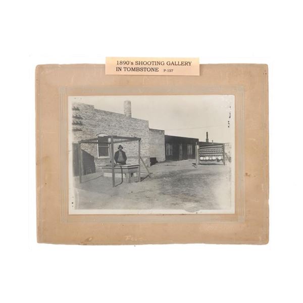 Tombstone, A.T. Shooting Gallery Photograph c1890-