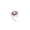 Image 2 : 18K White Gold Lady's Diamond & Ruby Ring