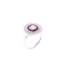 Image 4 : 18K White Gold Lady's Diamond & Ruby Ring