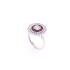 Image 6 : 18K White Gold Lady's Diamond & Ruby Ring