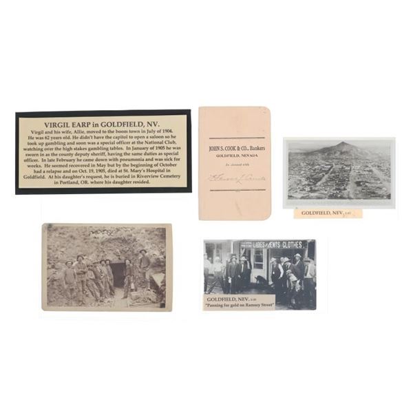 Virgil Earp Goldfield, NV Mining Photo & Ephermera