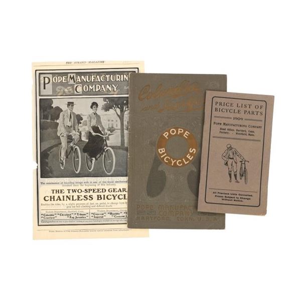 Pope Manufacturing Co. Catalog, Price List & Adv.