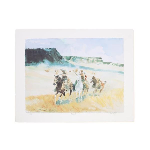 Buck Taylor (1938-) Lim. Ed. "Pursued" Print 1995