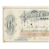Image 2 : 1883 Shattuck Signed Bank Note Cochise County Bank
