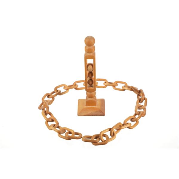 Vintage Folk Art Ball & Chain Tombstone, AZ