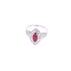 Image 5 : Rare Burmese Ruby, Diamond & Platinum Ring